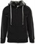 Sweatshirt, helzip, fodrad med luva